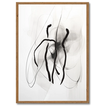 Indlæs billede til gallerivisning Dancing Shadows Plakat Plakana 21x30 cm (A4) Mørk egetræ
