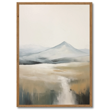 Indlæs billede til gallerivisning Silent Mountain Plakat Plakana 21x30 cm (A4) Mørk egetræ
