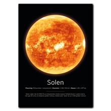 Indlæs billede til gallerivisning Solen Poster Plakana 21x30 cm (A4) Ingen ramme
