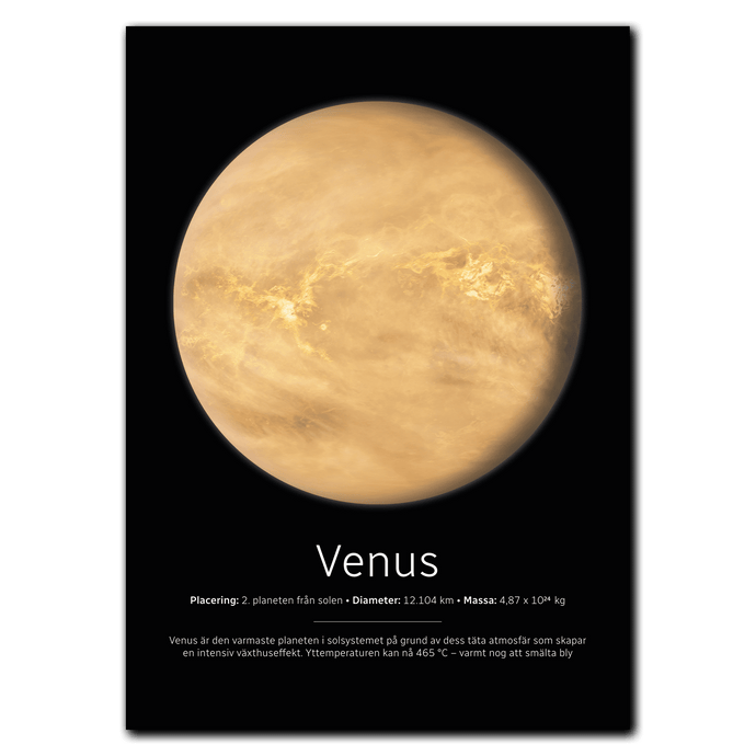 Venus Poster Plakana SE 21x30 cm (A4) Ingen ramme
