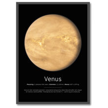 Indlæs billede til gallerivisning Venus Poster Plakana SE 21x30 cm (A4) Sort egetræ
