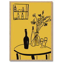 Indlæs billede til gallerivisning Vin &amp; vaser Plakat Plakana 21x30 cm (A4) Egetræ
