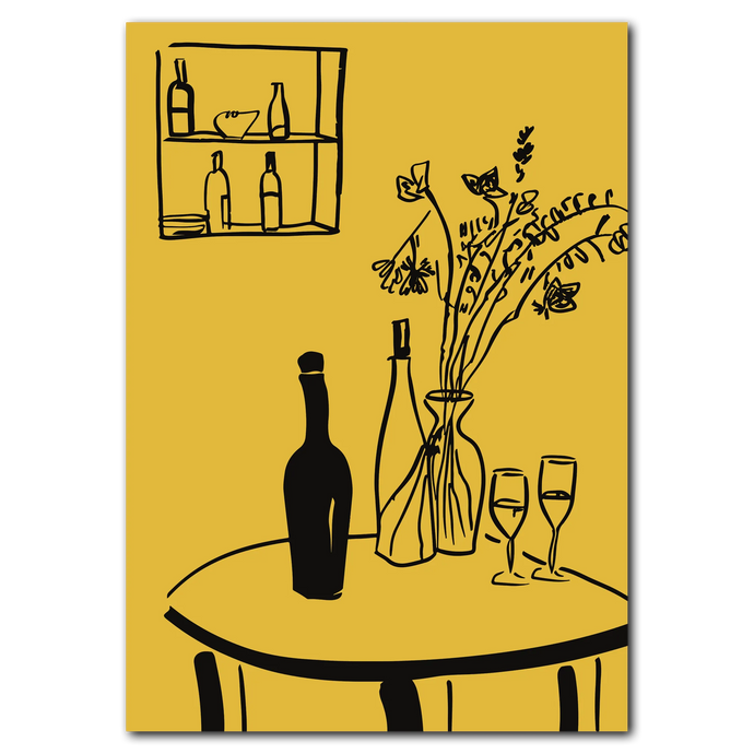 Vin & vaser Plakat Plakana 21x30 cm (A4) Ingen ramme