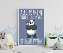 Indlæs billede til gallerivisning Alle Børnene - Panda Amanda Plakana
