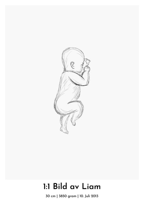 1:1 baby affisch Plakana SE