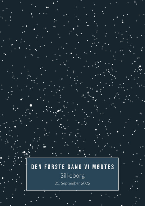 Fuld side stjernehimmelplakat Plakana