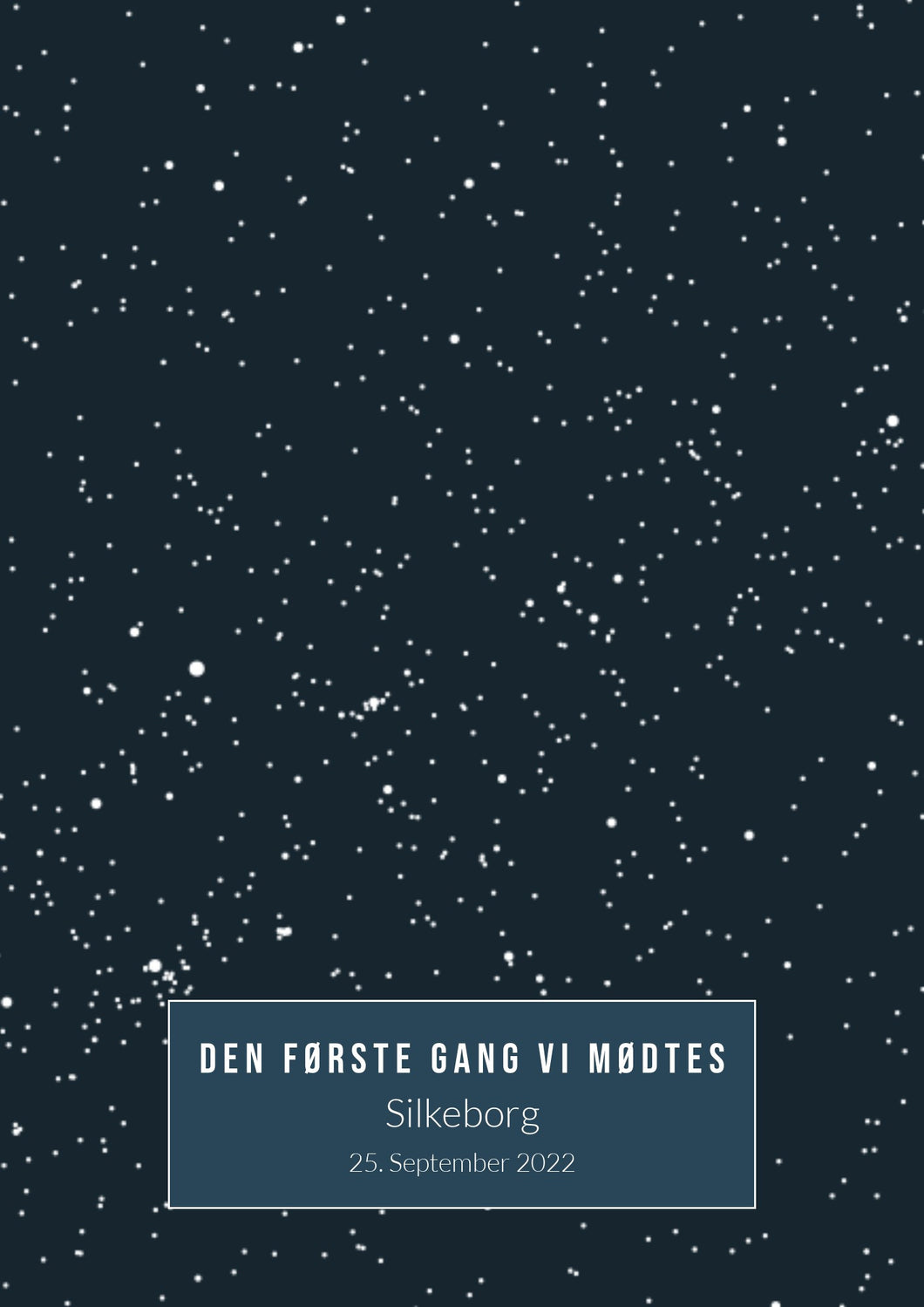 Fuld side stjernehimmelplakat Plakana